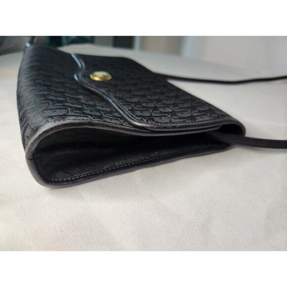 Christian Dior Trotter Canvas Crossbody Bag with Leather Trim Strap Vintage - Picture 5 of 14